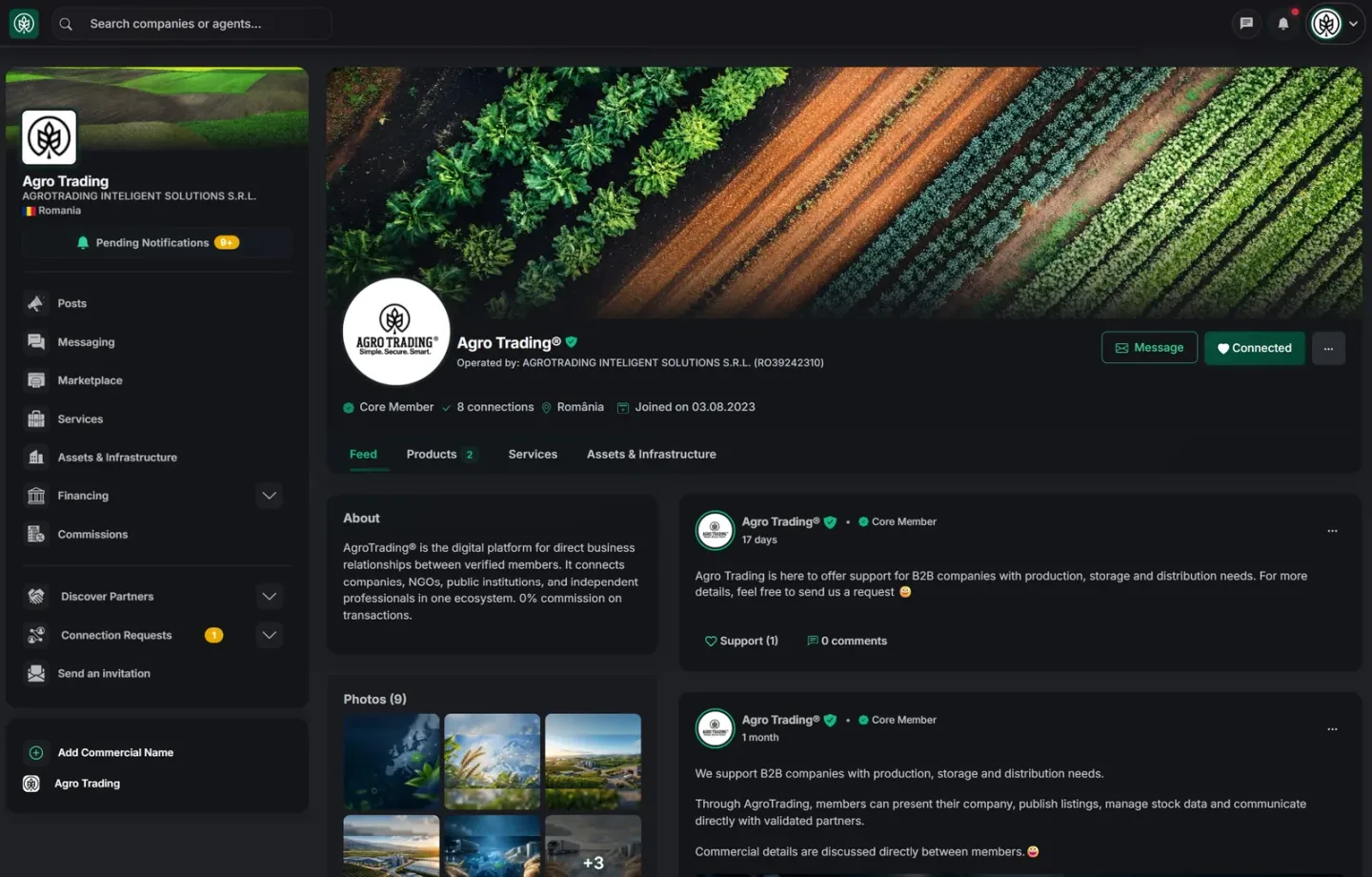 Funkcjonalności AgroTrading